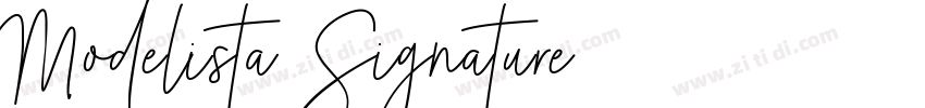 Modelista Signature字体转换